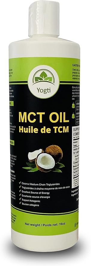 Yogti Pure MCT Oil – 16 oz / 464 mL Natural Medium Chain Triglyceride Oil for Coffee, Smoothies and Food - Home products with | Sold by Uncle Wiener's Wholesale